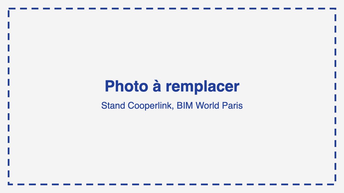 Stand Cooperlink au BIM World Paris